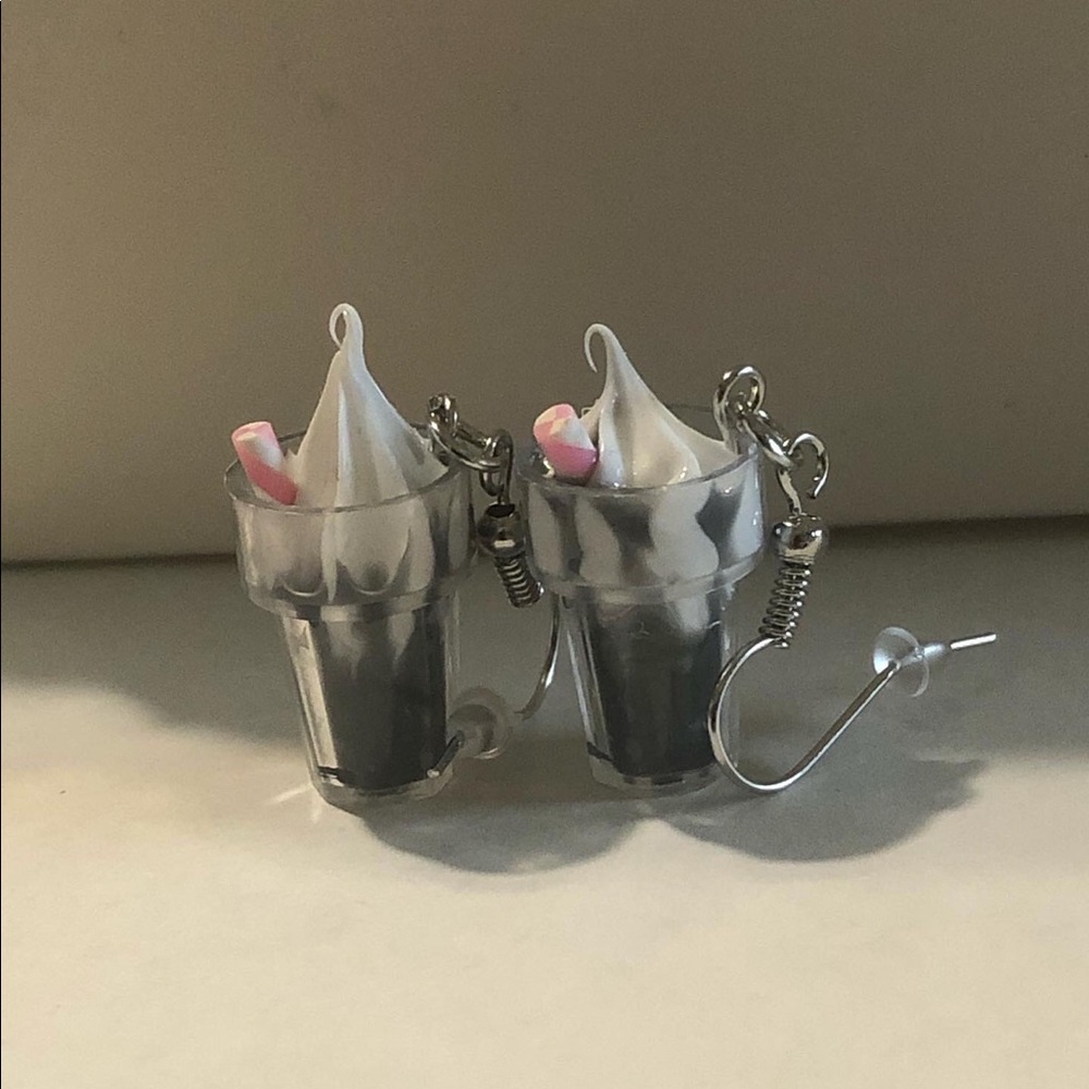 Black Milkshake Earrings